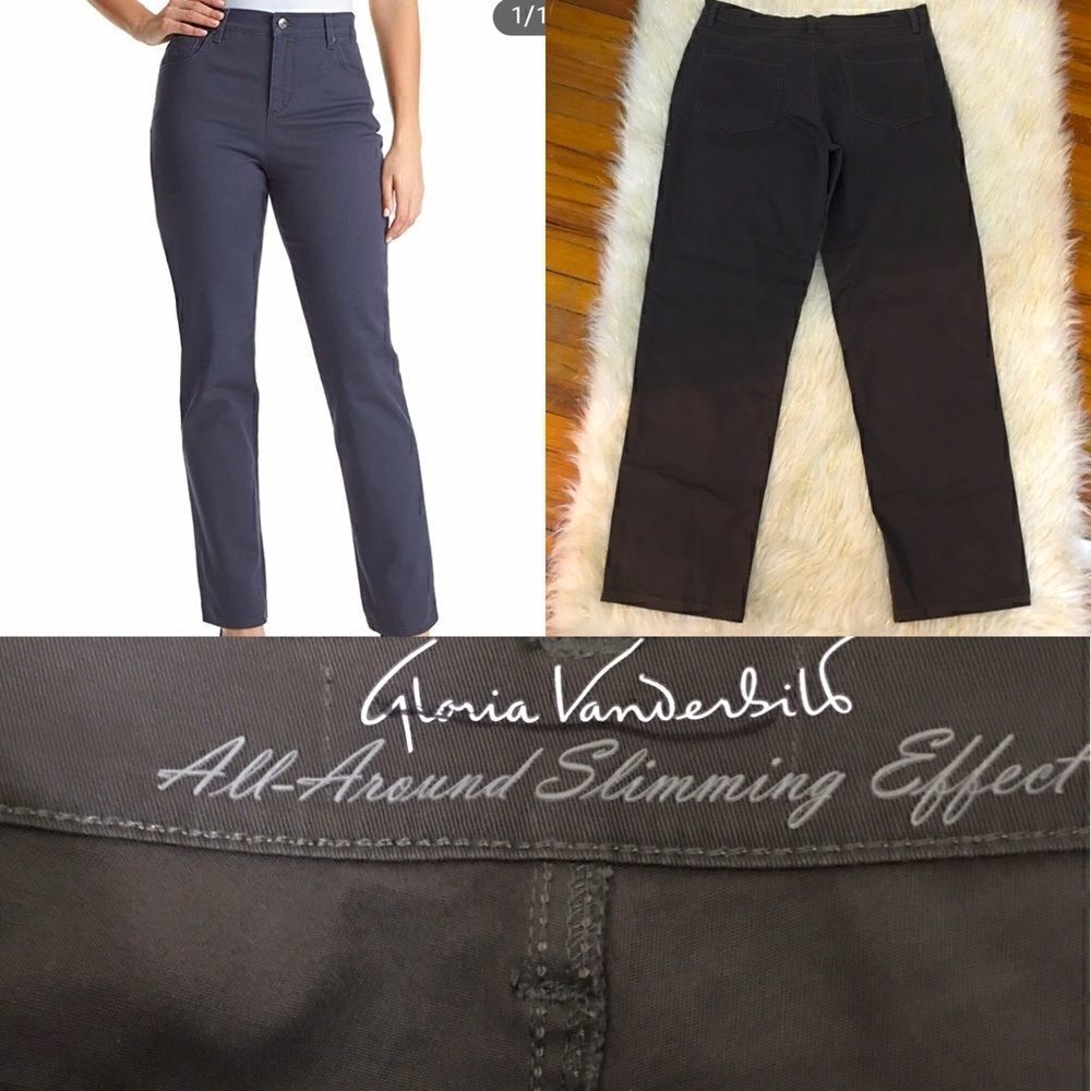 Gloria Vanderbilt Grey all around slimming pant‎